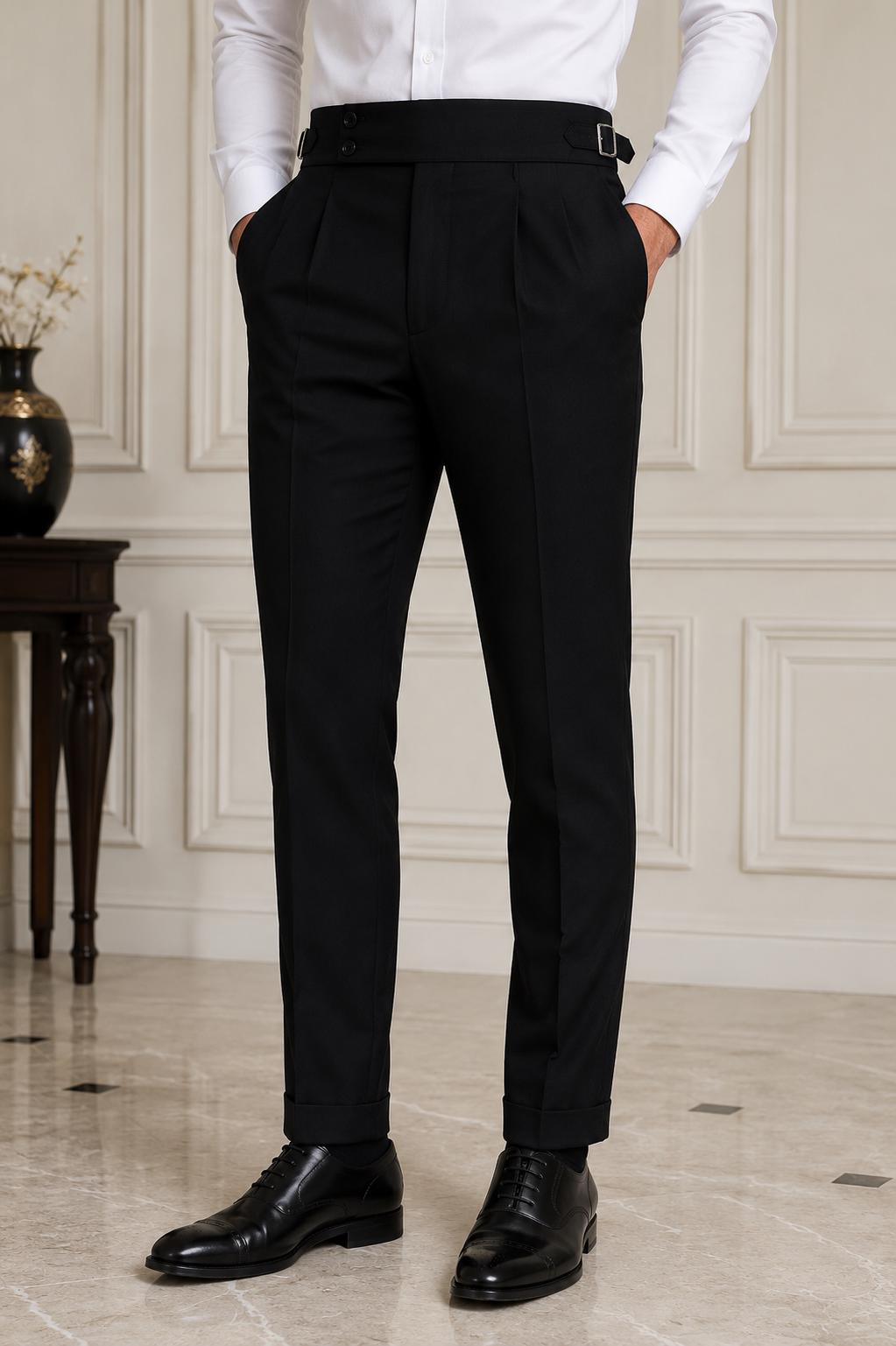 Men's High Waist Trousers – Custom Tailored Formal Wedding Pants