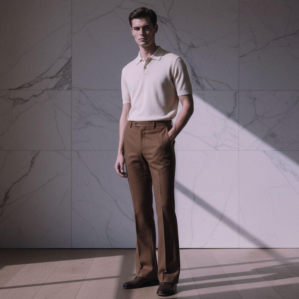 Men’s Formal Pants  Handmade Tailored Trousers Bell Bottom Custom Fit for Office, Events & Weddings