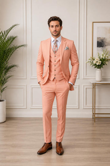 Classic Midnight Slim Fit Three Piece Suit For Men Partywear, Wedding, Grooms & Groomsman