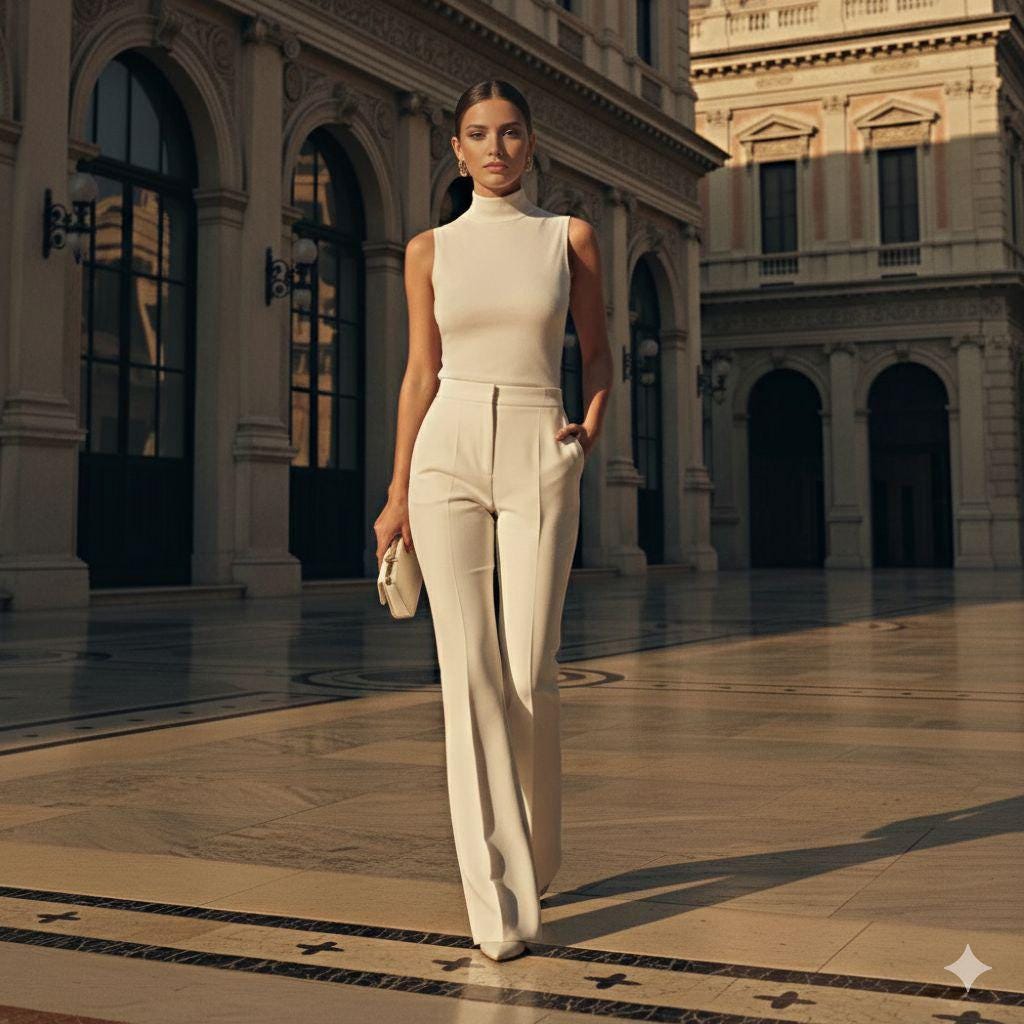 Classic Bell Bottom Trouser For Women Office Wear, Party Wear, Formal