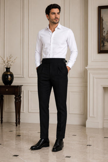 Men's High Waist Trousers – Custom Tailored Formal Wedding Pants