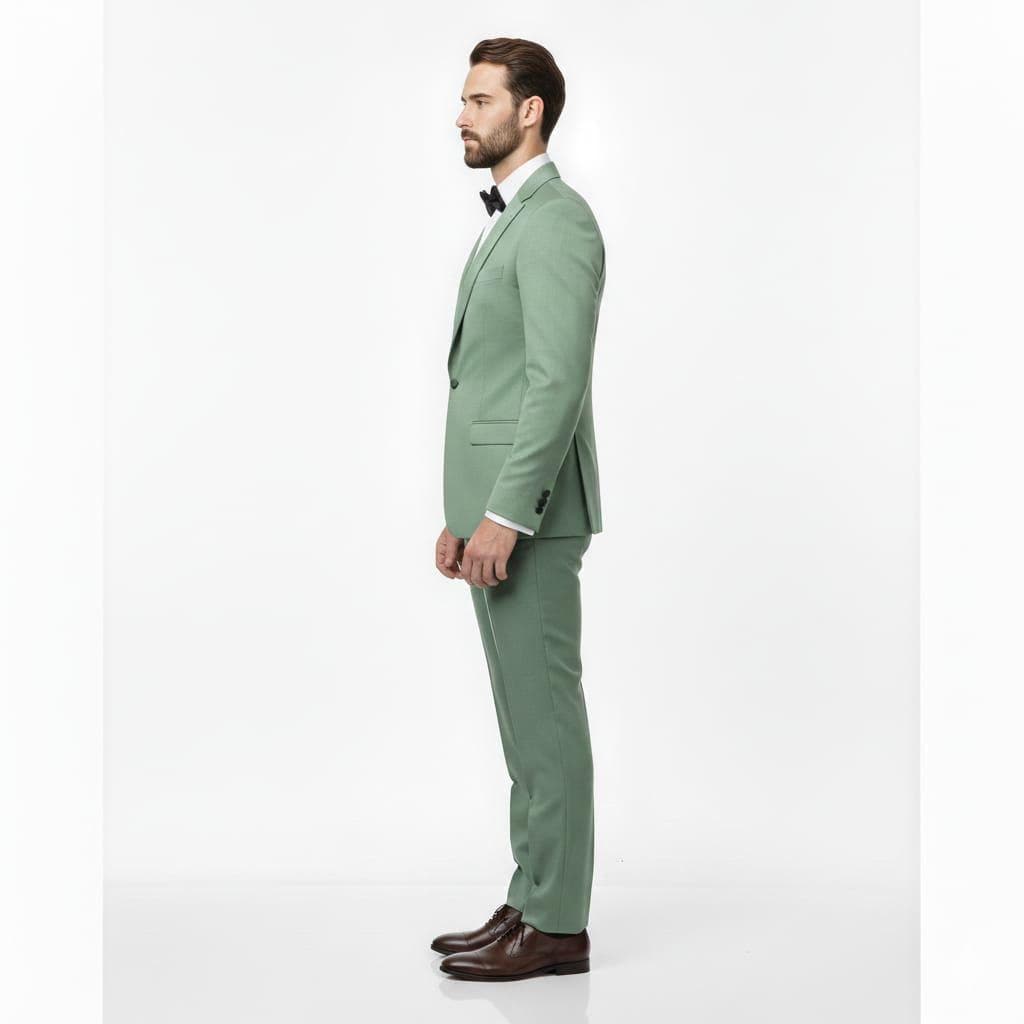 Classic Green Three piece For Men Partywear, office wear, Wedding, Grooms & Groomsman