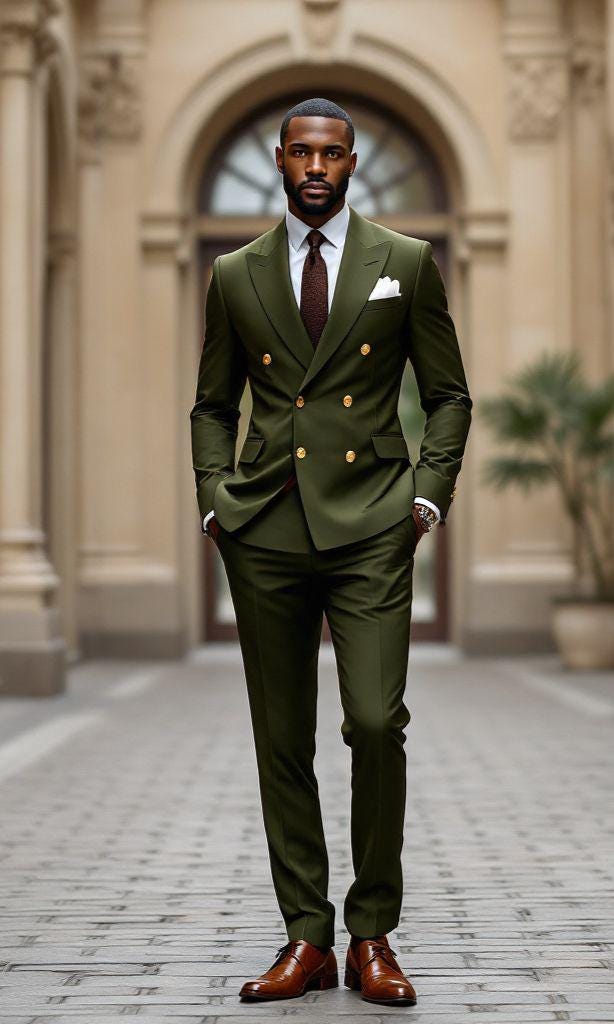Classic Two Piece Designer double breast suit for men partywear, wedding and Grooms