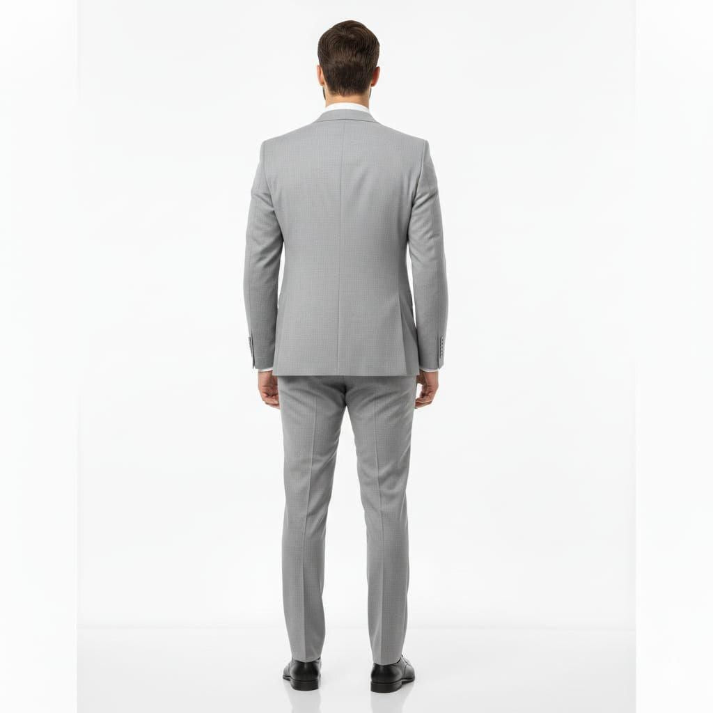 Classic Light Grey Three piece For Men Partywear, office wear, Wedding, Grooms & Groomsman