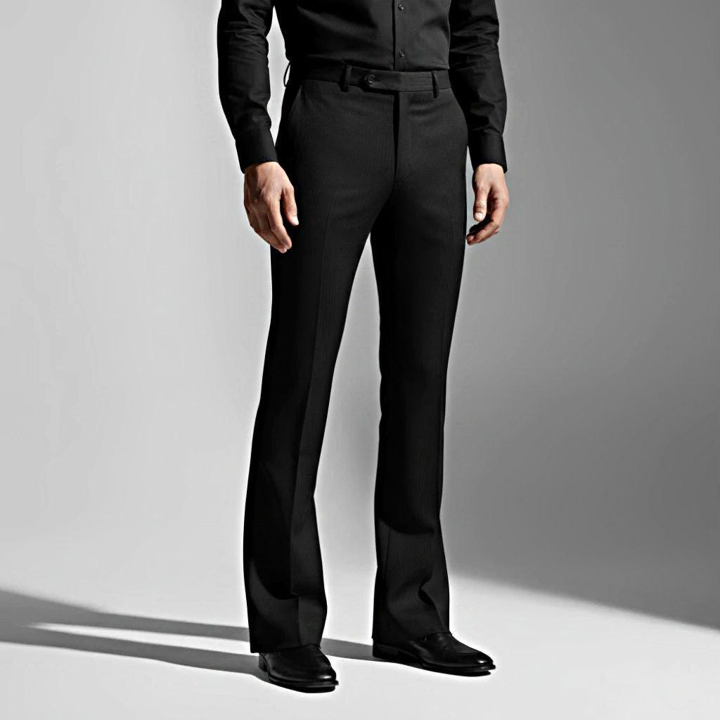 Men’s Formal Pants  Handmade Tailored Trousers Bell Bottom Custom Fit for Office, Events & Weddings