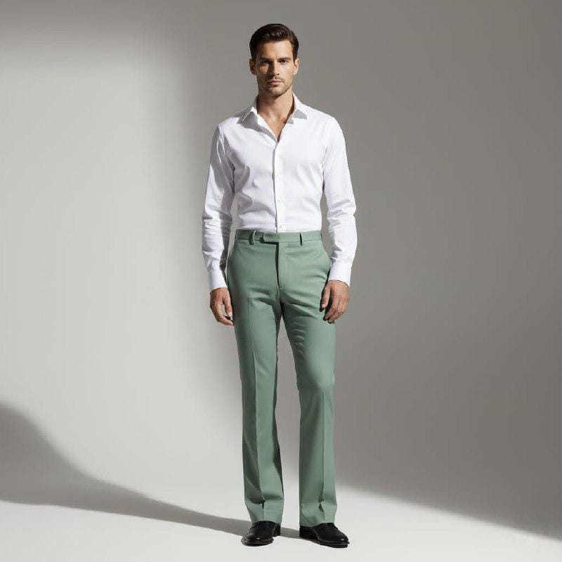 Men’s Formal Pants  Handmade Tailored Trousers Bell Bottom Custom Fit for Office, Events & Weddings