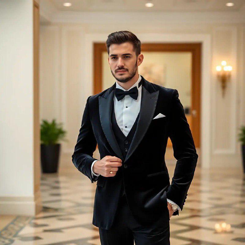 Classic Maroon Velvet 3pc Suit For Men Wedding, Partywear, Grooms & Groomsman