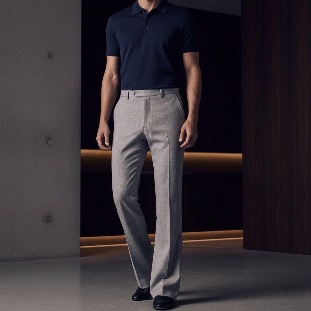 Men’s Formal Pants  Handmade Tailored Trousers Bell Bottom Custom Fit for Office, Events & Weddings