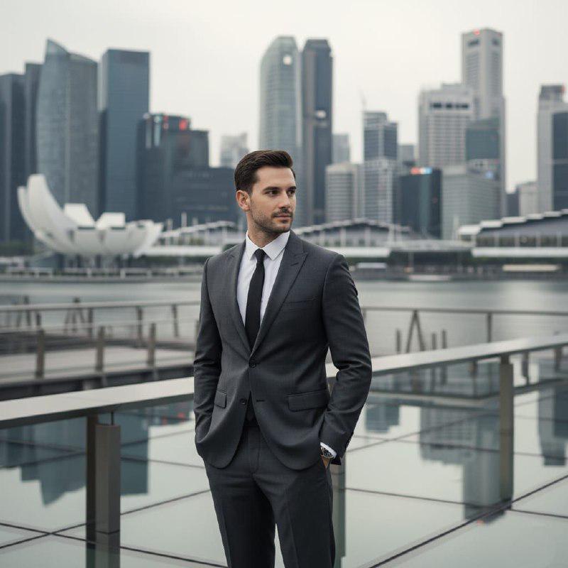 Classic Slim Fit Dark Grey 2pc Suit For Men Wedding, Grooms & Groomsman