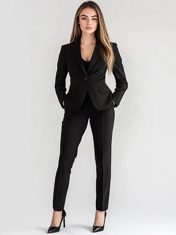 Classic Slim Fit 2pc Suit For Women- Elegant, Partywear, Modern, Partywear