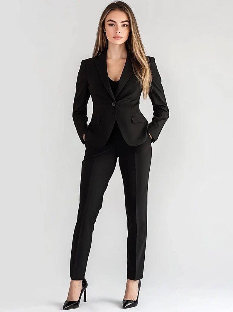 Classic Slim Fit 2pc Suit For Women- Elegant, Partywear, Modern, Partywear