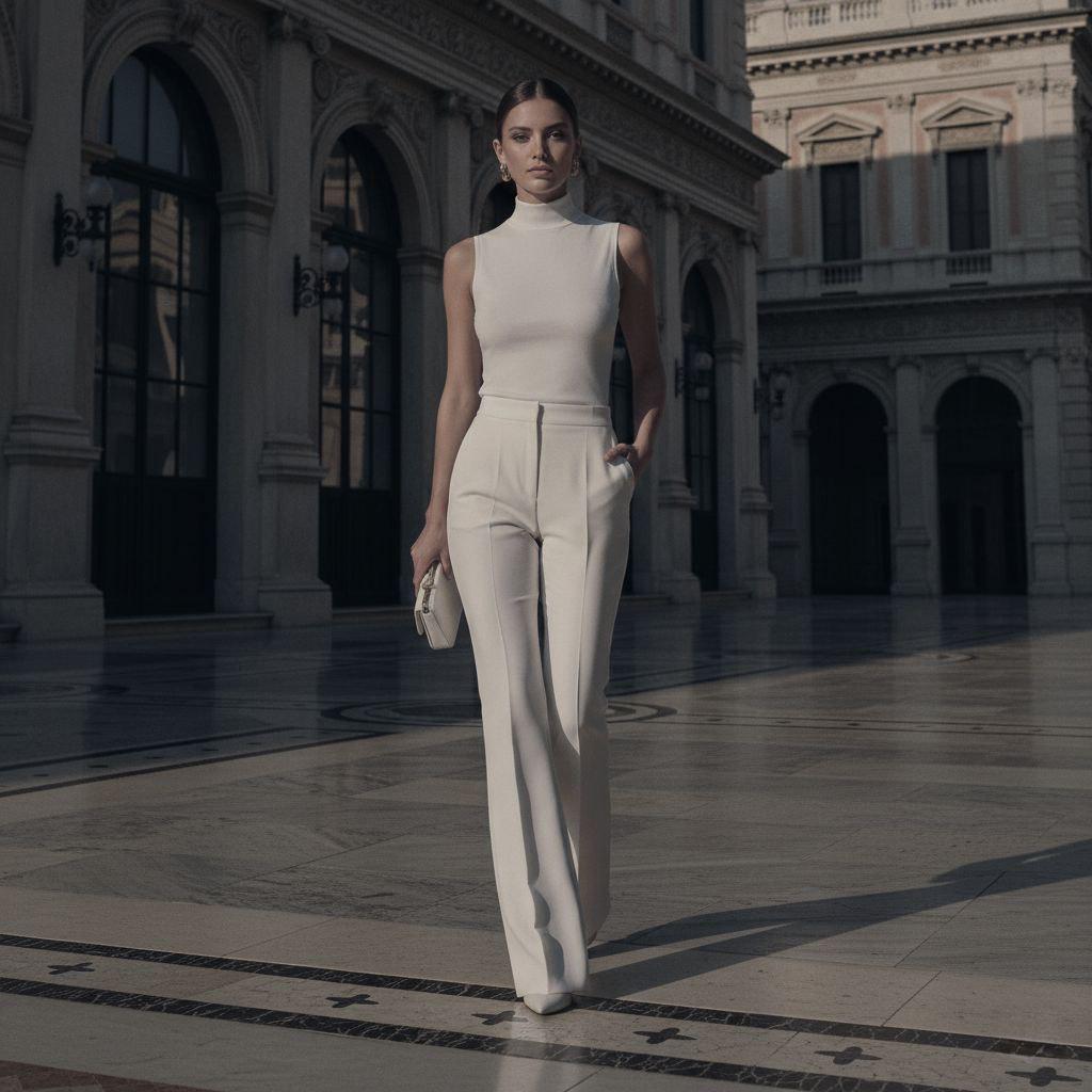 Classic Bell Bottom Trouser For Women Office Wear, Party Wear, Formal