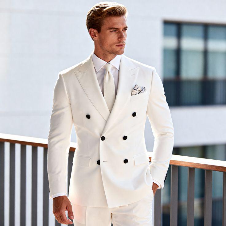 Classic Slim Fit  Double-Breasted Suit Groom & Groomsmen